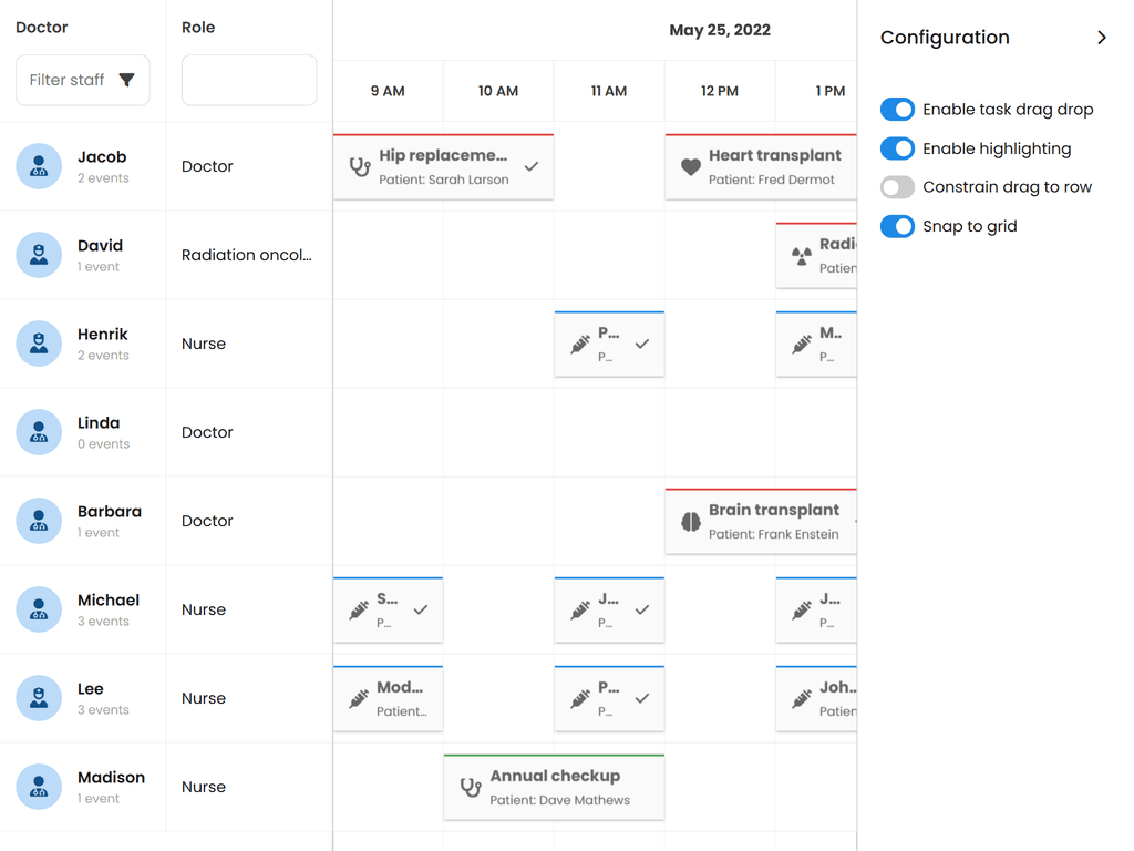 Highlight event calendars