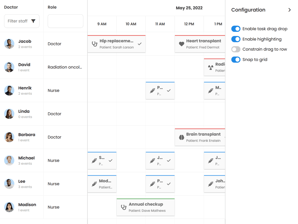 Highlight event calendars