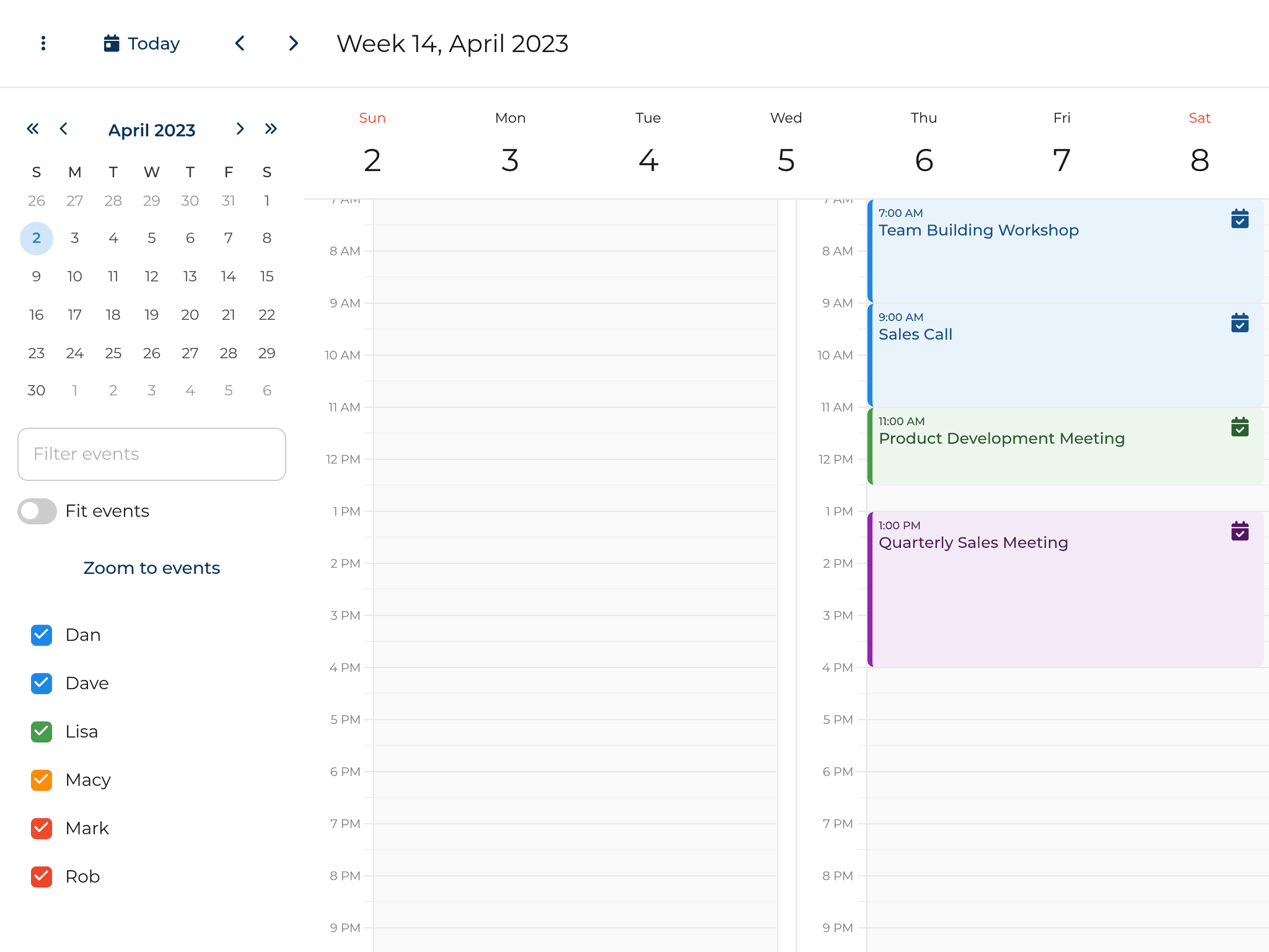 Bryntum Calendar - Dual DayView demo