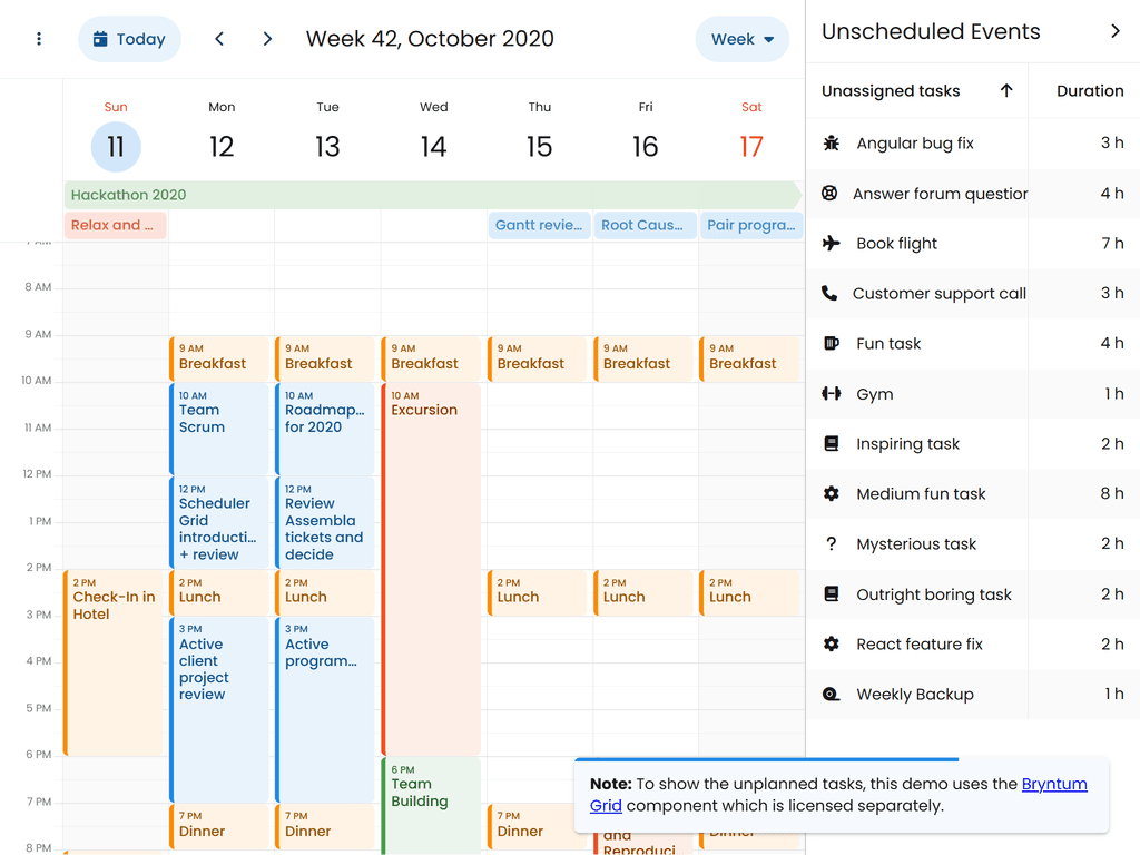 Drag from external source