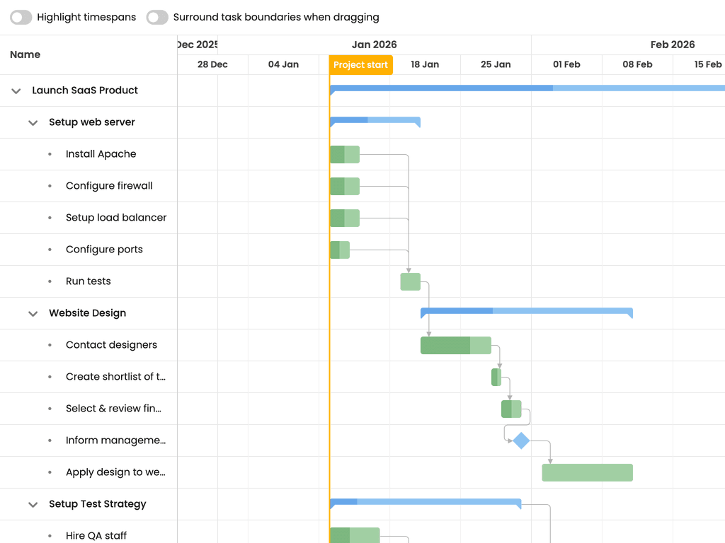 Highlighting time spans (Vue 3 + Vite)