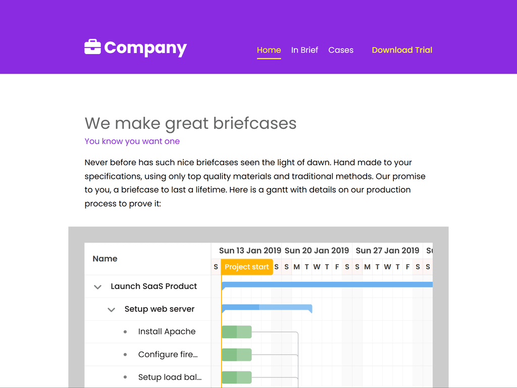 Include using a script tag