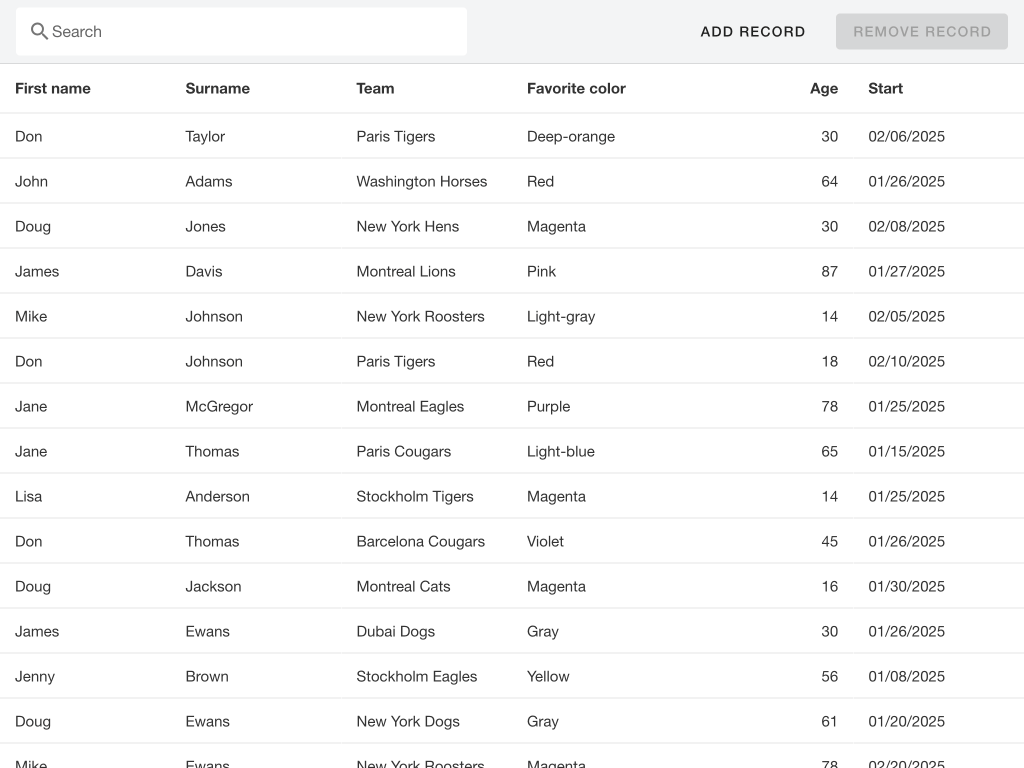 Using native Vue components