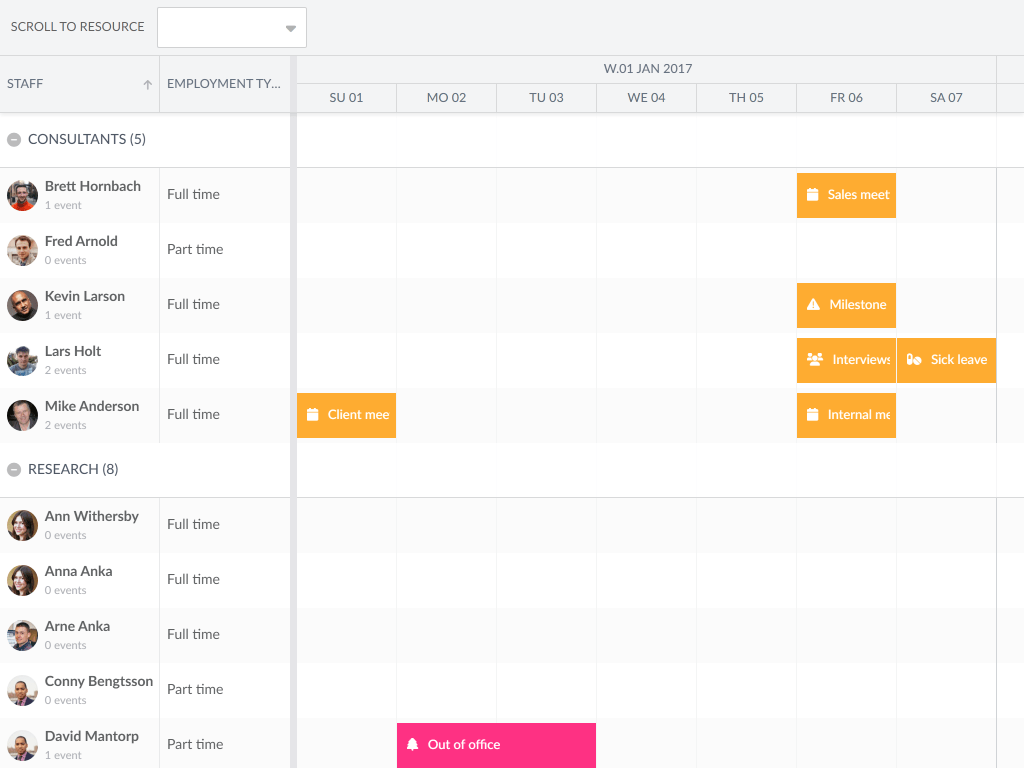 Grouping demo - This example shows how you can group resources