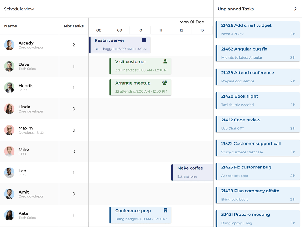 Customized drag drop from a grid