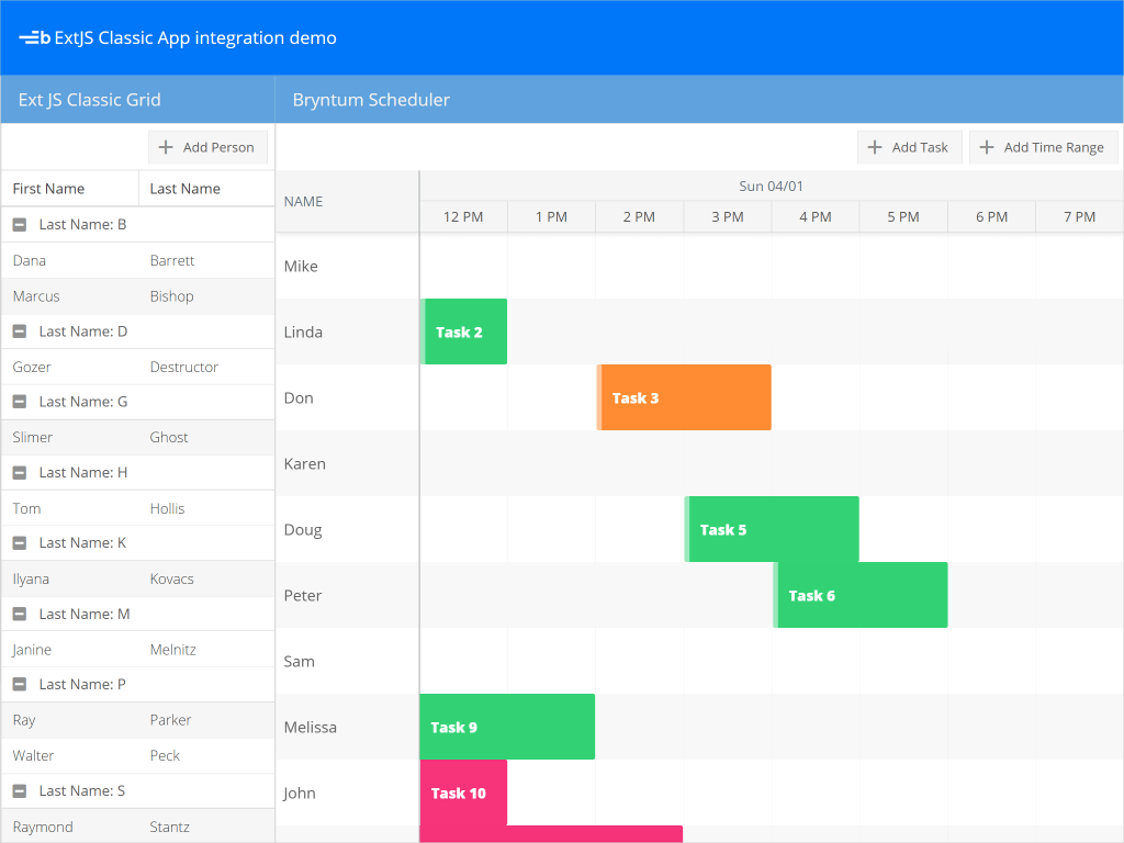 ExtJS Classic App integration demo - Example of a Bryntum Scheduler embedded in an ExtJS Classic application. Read more about ExtJS here: <a href='https://www.sencha.com/products/extjs' style='color: white; font-weight: bold'>https://www.sencha.com</a>