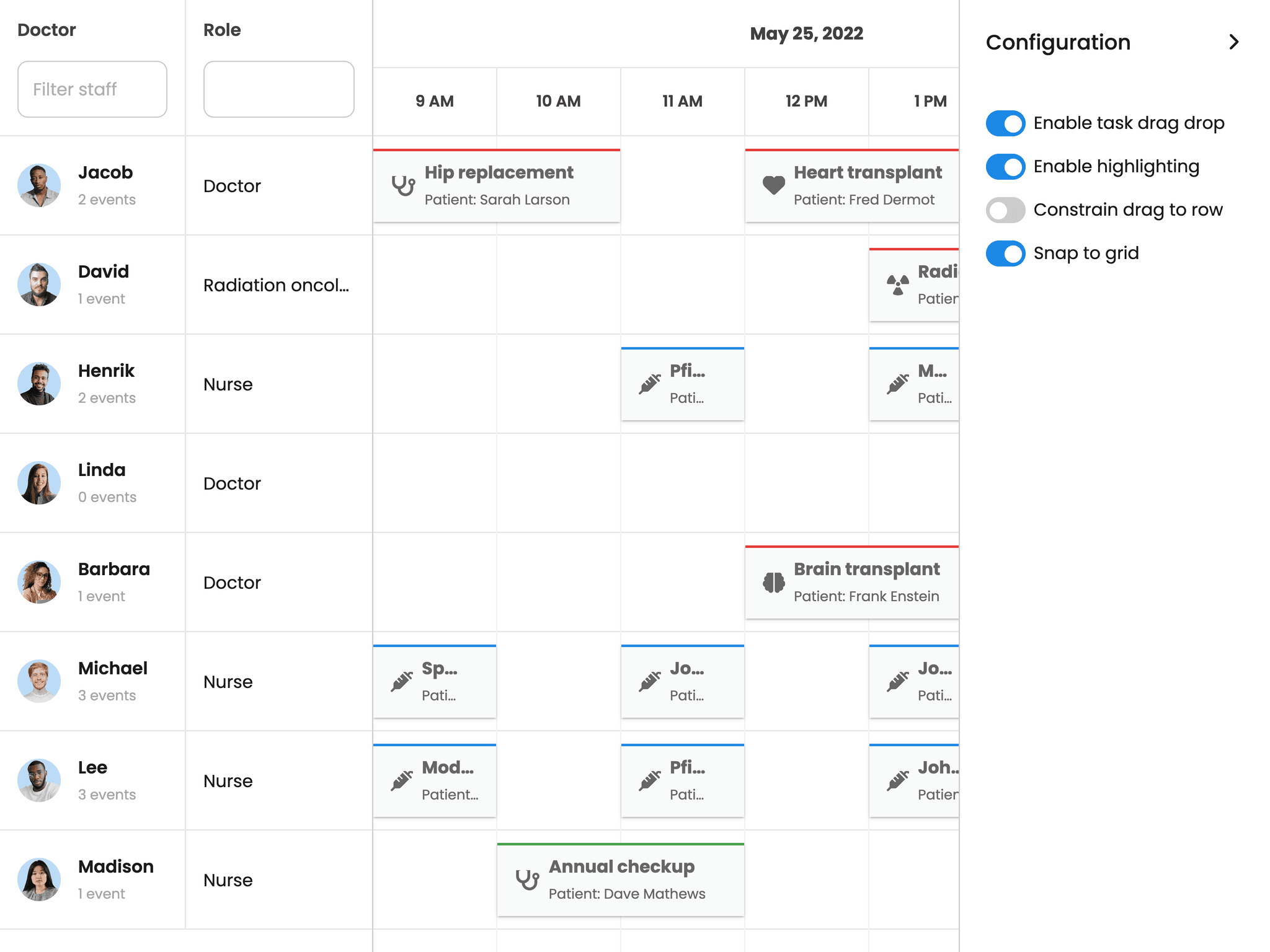 Bryntum Scheduler Pro - Highlighting Event Calendars (Vue 3 + Vite)