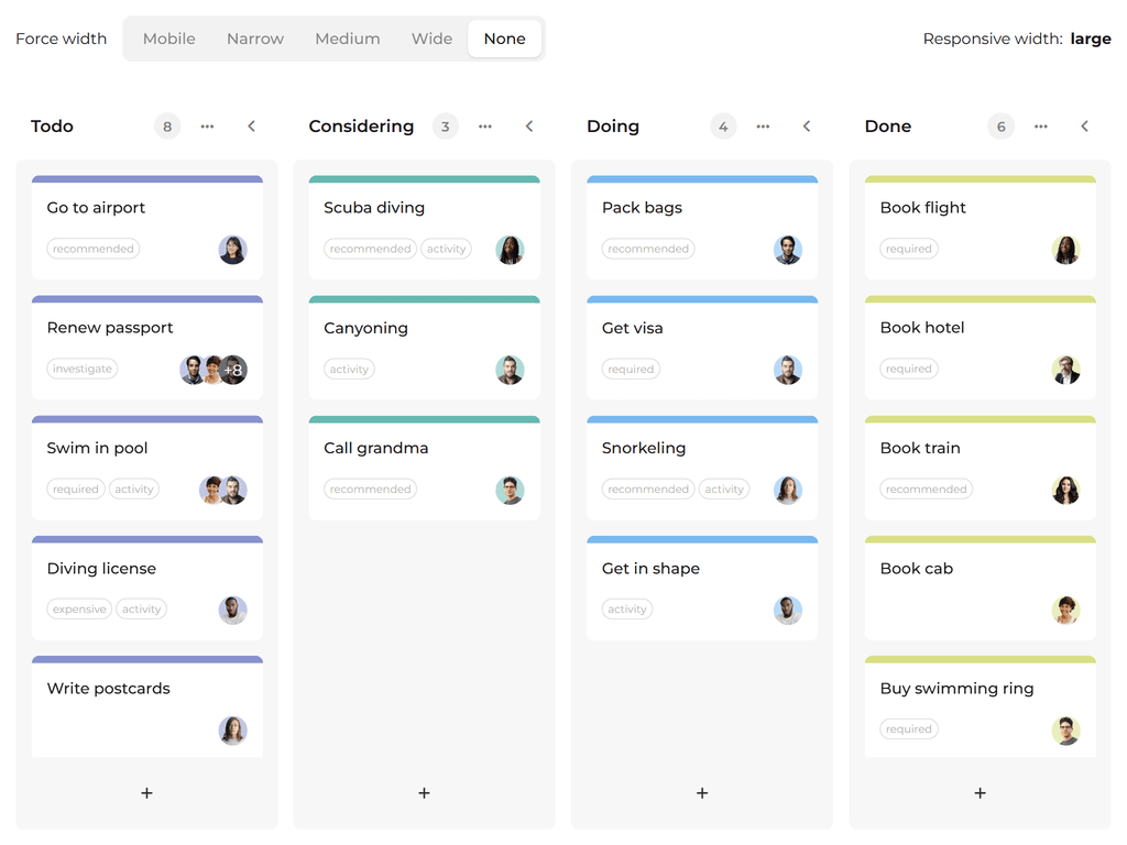 Responsive layout