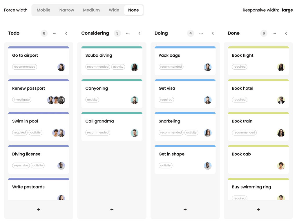 Responsive layout