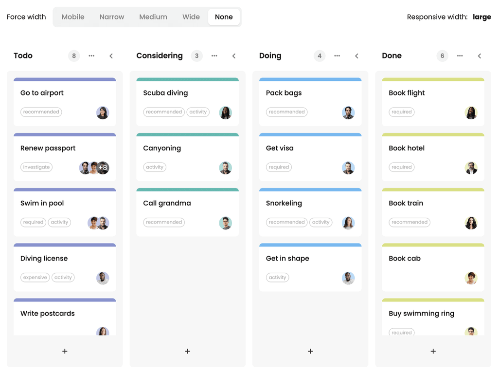 Responsive layout