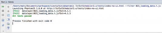 Siesta test in IDE