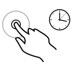 One finger hold gestureworks.