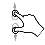 Pinch vertically gestureworks.
