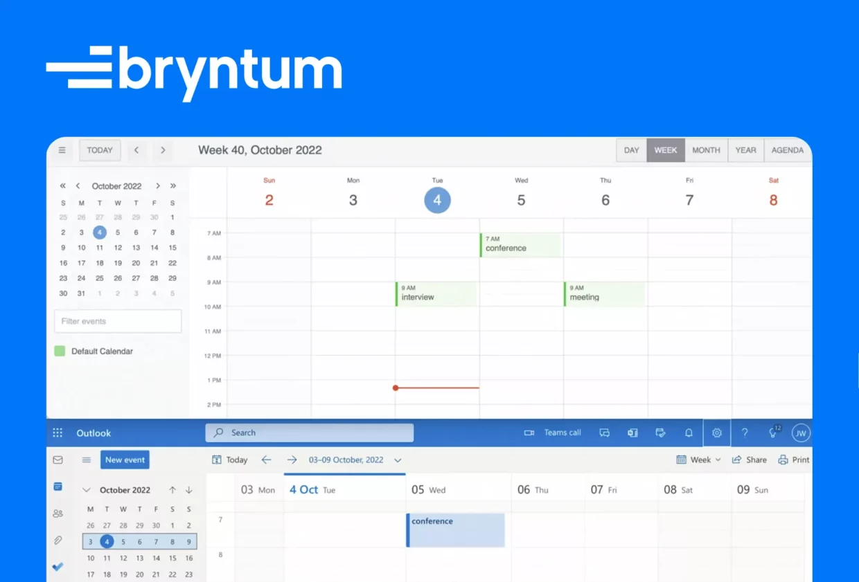 How to connect and sync Bryntum Calendar to a Microsoft Outlook