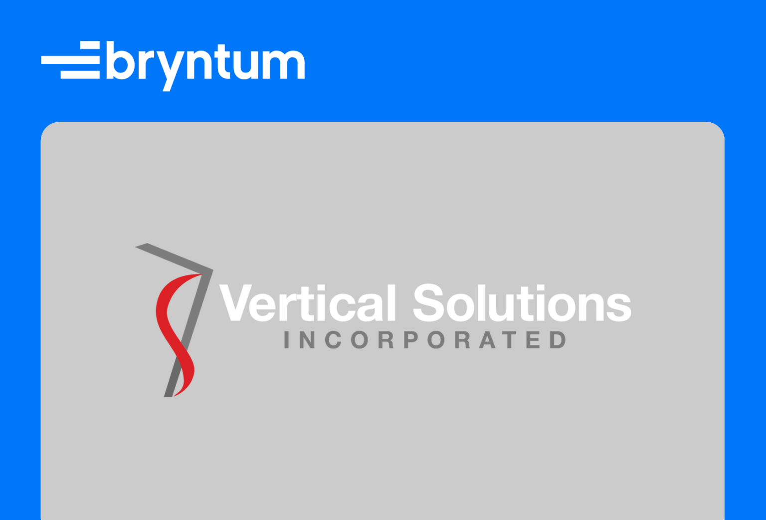 Client Spotlight Vertical Solutions Bryntum