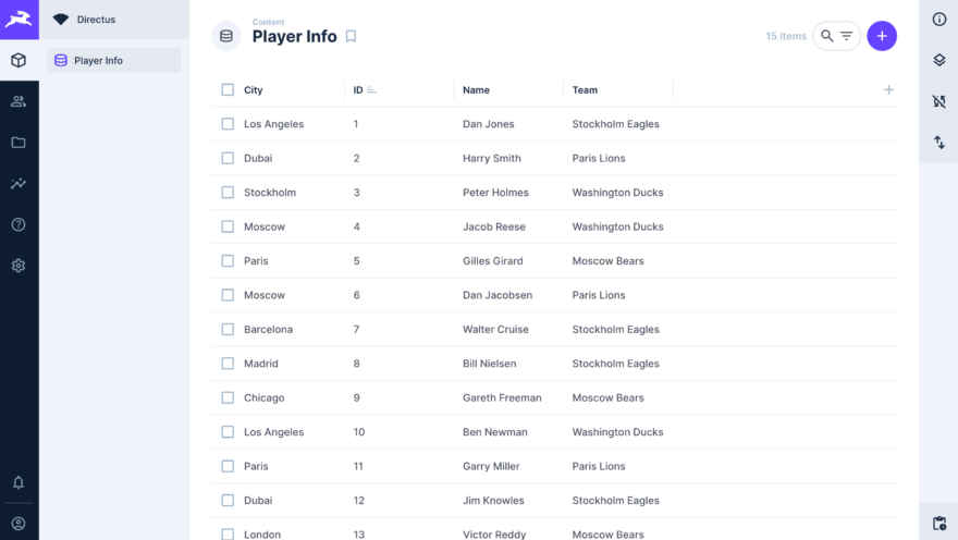 Manage data using Bryntum Grid and Directus - Bryntum