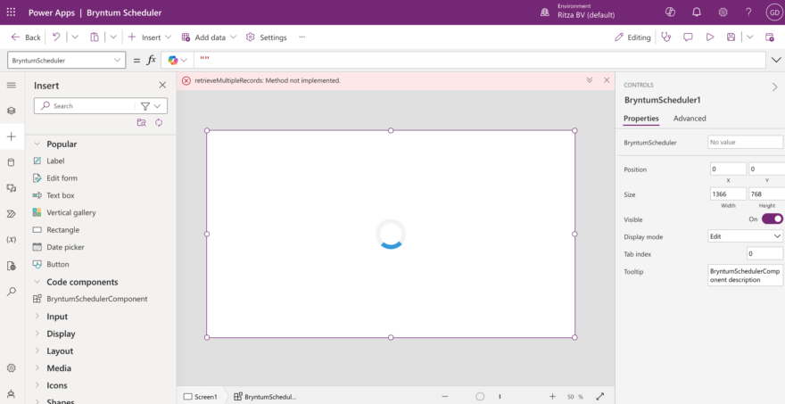 Building a Bryntum Scheduler with React and Microsoft Power Apps ...