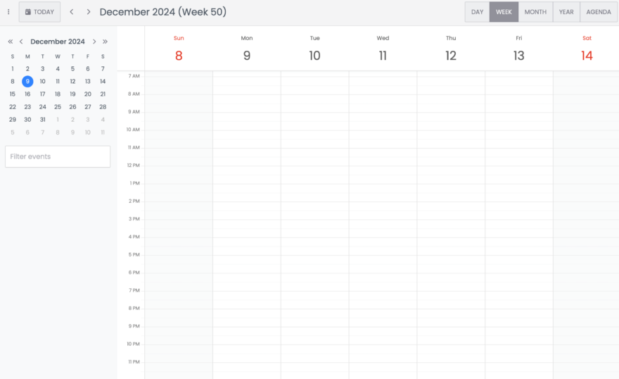 Create a Bryntum Calendar using React, tRPC, Express, Sequelize, and ...