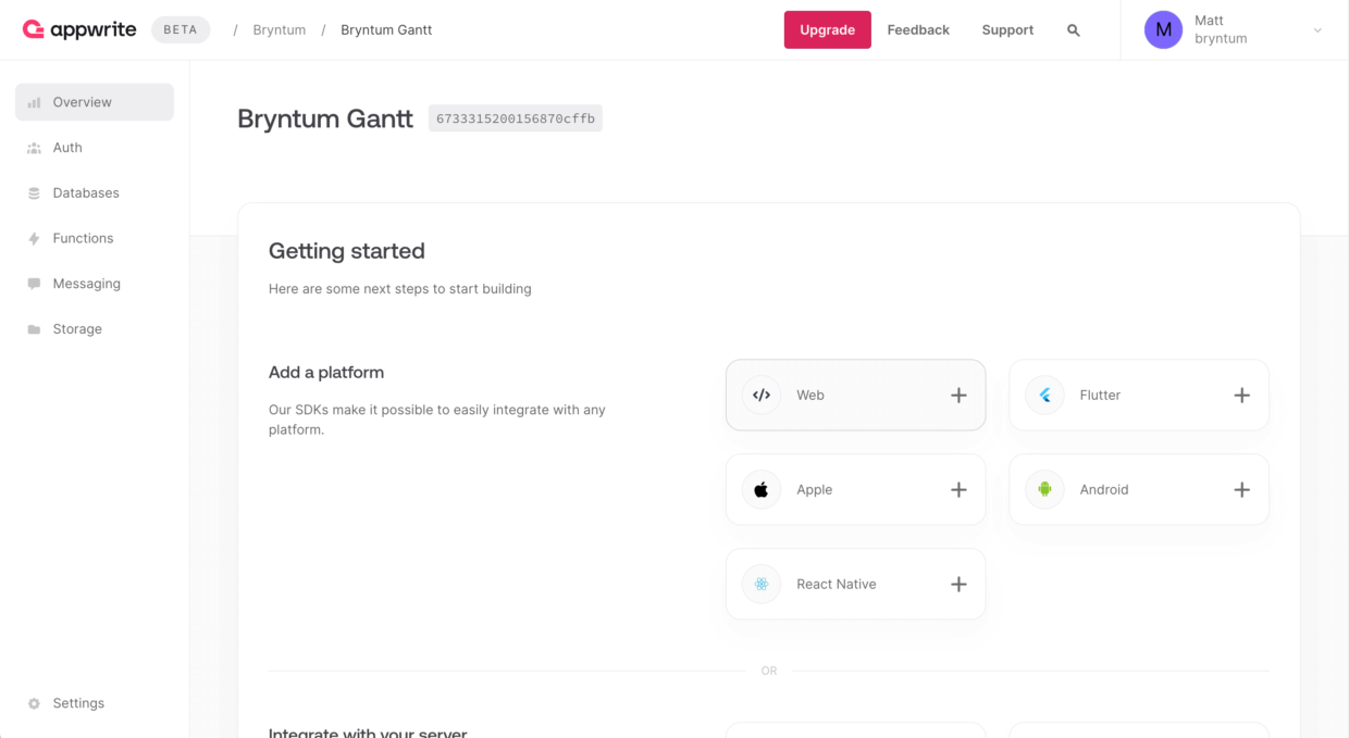 Create a React Gantt chart with Bryntum and Appwrite - Bryntum
