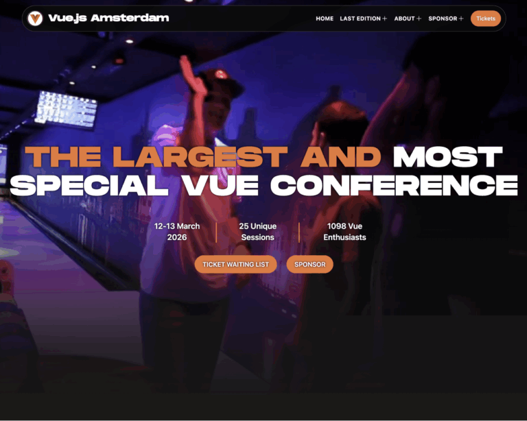 Vuejs  Amsterdam