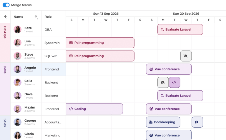 scheduler-merge-cells