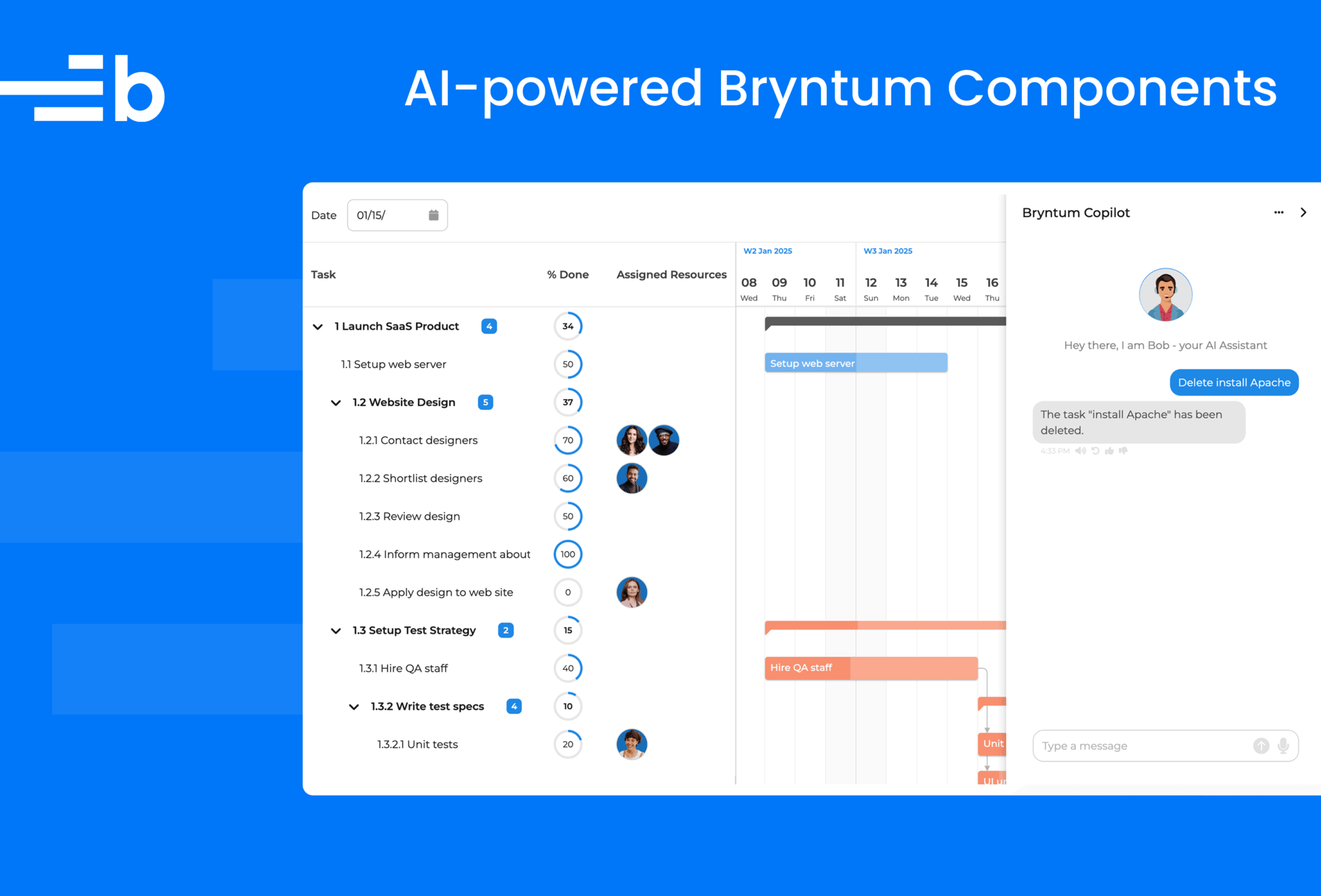 AI-powered Bryntum components - Bryntum