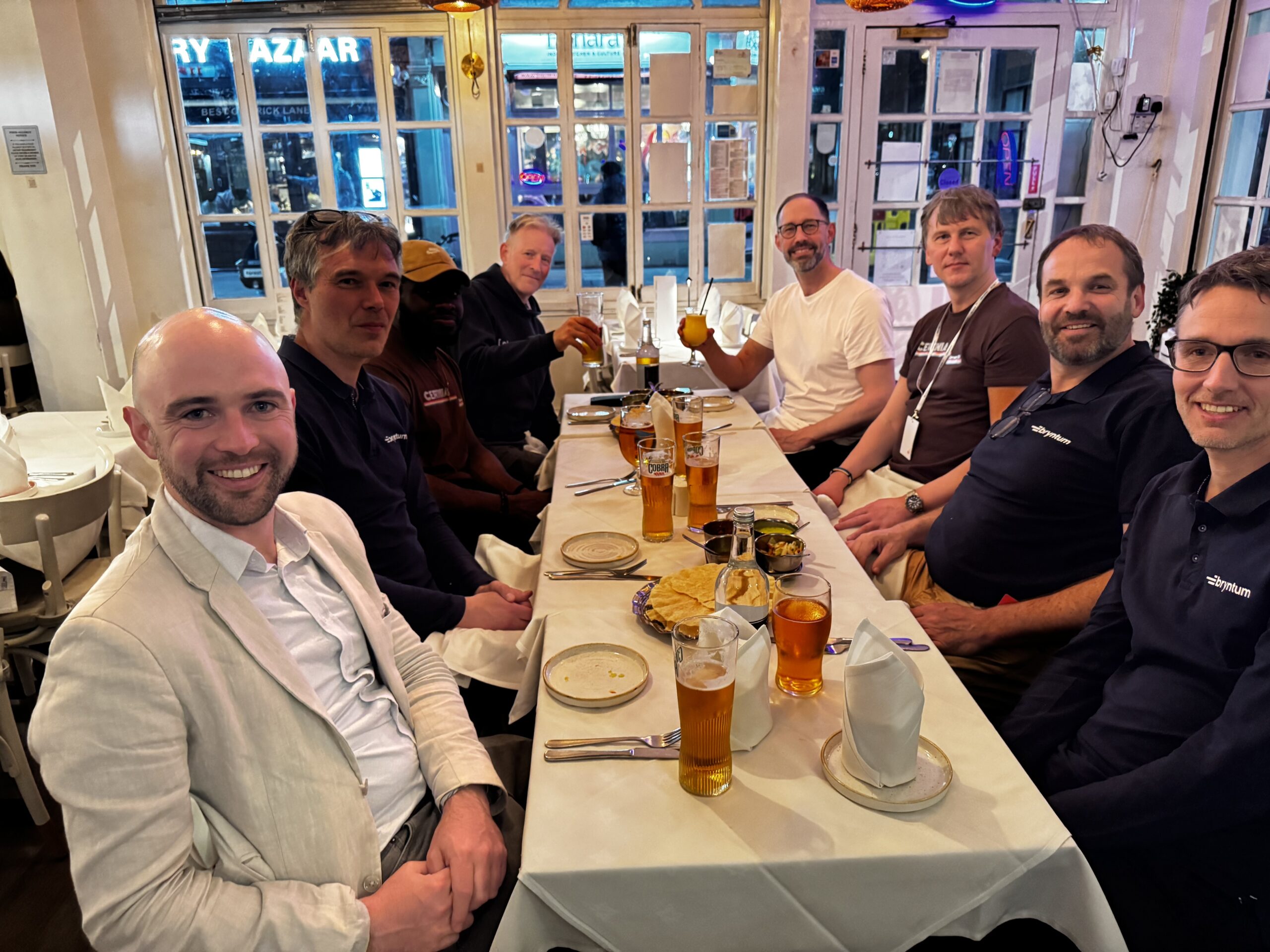 Dinner with Bryntum after the event.