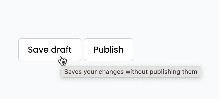 Button tooltip using title attribute.