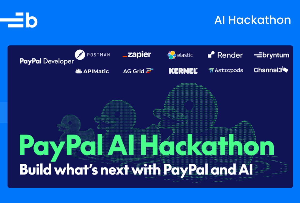 PayPal AI Hackathon blog post graphic
